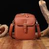 Women Messenger Bag Faux Leather Mini Crossbody Bag Retro Shoulder Bag with Adjustable Removable Strap for Travel Shopping Work