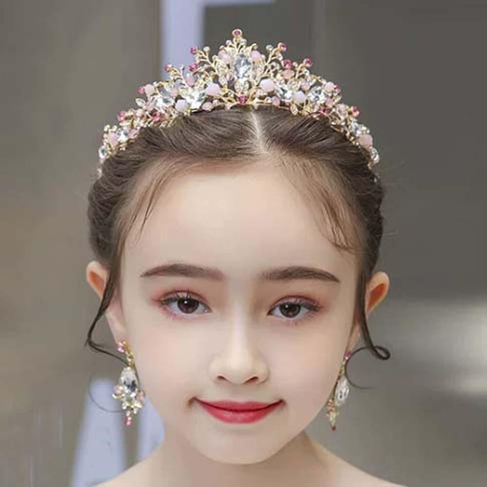 Elegant Crown Hair Accessory Shiny Princess Rhinestone Tiara  Clothing Accessories