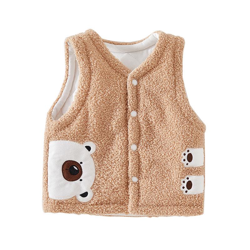 Super Cute Baby Vest: Thick Cotton-Padded, Sleeveless Jacket for Boys & Girls, Newborn To Infant, Autumn/Winter
