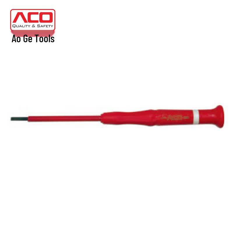 ACO 1000V Insulated Slotted Screwdriver 2.5x75mm