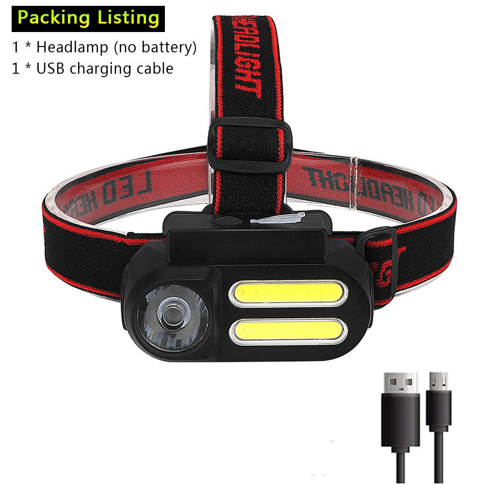 Rechargeable COB LED USB Headlamp Strong Magnetic Powerful Headlight Super Bright Waterproof Head Torch For Outdoor Fishing