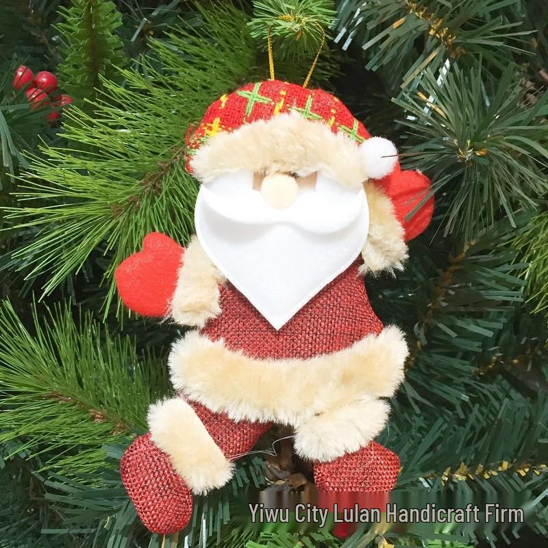 Christmas Dancing Dolls: Old Man, Snowman, Reindeer, Bear, Cloth Art Tree Ornaments, Accessories