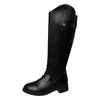 Women's Casual Fashion Round Toe Rear Zipper Boots Temperament High Top Mid Calf Boots Heeled Boots for Women Mid Calf