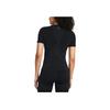 Under Armour Solid Color Breathable Crew Neck Short Sleeve T-Shirt Women Tops Black 1383637-001