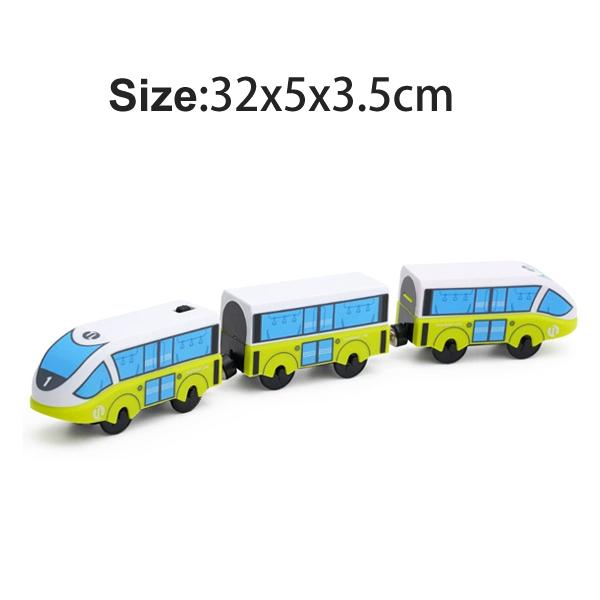 Magnetic Train Toys Wooden Railway Tracks Accessories Locomotive Diecast Slot Fit for All Wood Brand Wooden Tracks Toys For Kids
