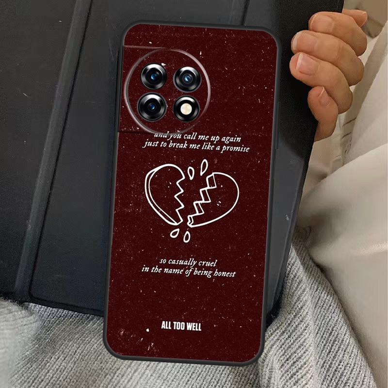 All Too Well Lyrics Case For OnePlus 13T 10T 8T 10R 12R 13R 15 13 12 11 10 9 Nord CE 5 2 3 4 Lite N20 N30 Cover