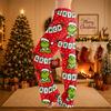 Women's Christmas Print Pants Casual Holiday Pants with No Pockets