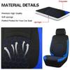 5 Seats Football Embroidery Car Seat Covers Polyester Fabric Honeycomb Seat Covers Universal Fit Most Car Suv Truck