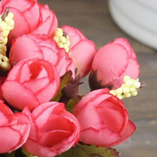 Faux Flower Realistic Looking Anti-fade Beautiful Good Artificial Fake Silk Flowers Wedding Decor for Living Room