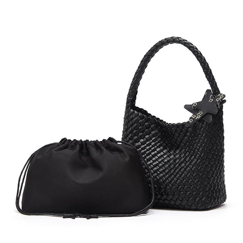Sac fourre-tout pour femme, grande capacité, style décontracté, sac seau à porter à l'épaule et sous le bras