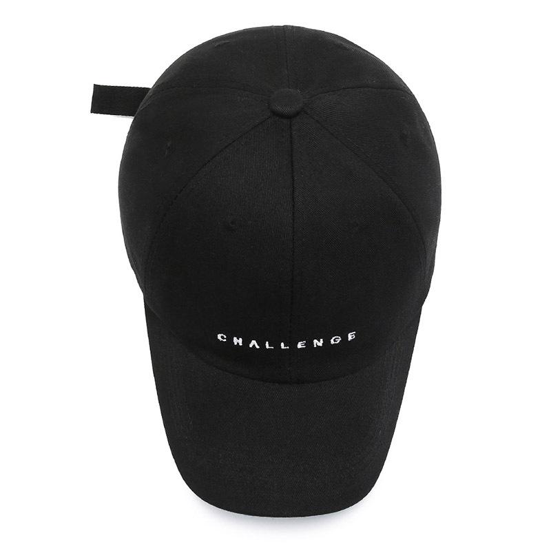 Challenge Letter Embroidered Duckcap Hat Shade Couples Outdoor Breathable Sports