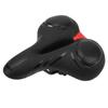 Bike Saddle Ergonomics Soft Wear Resisting Reflective Strip Design Bicycle Saddle Cushion for CyclingBlack Red