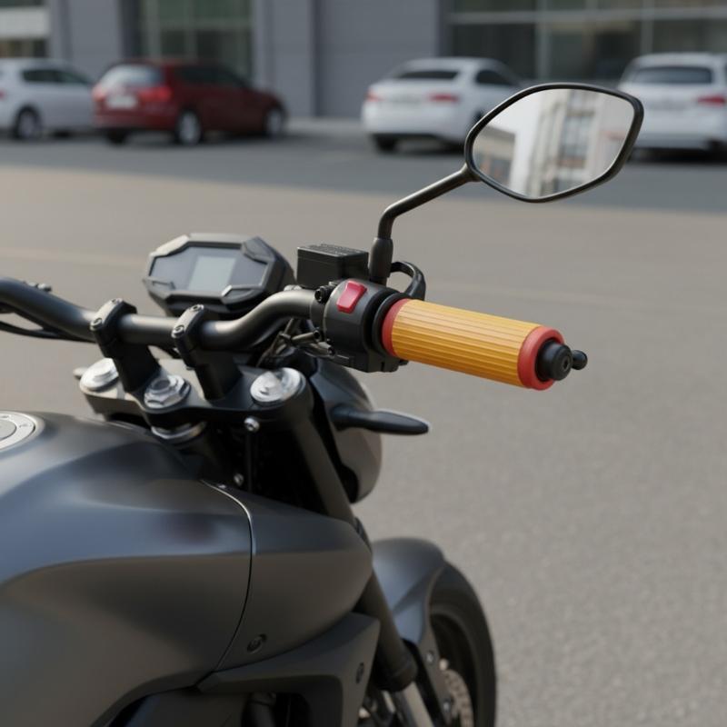 Pack of 2 Silicone Motorcycle Handlebar Covers Slip Resistant Universal Fit Handlebar Grips Vibration Dampening for Ride