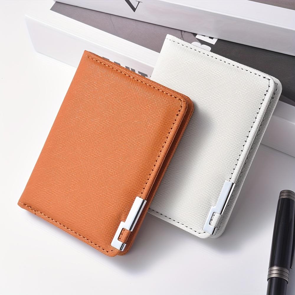 Herren Stilvolle Kreditkartenbrieftasche Slim Design mit Mehreren Kartenfächern Business-Stil Kreditkartenhalter und Reise-Münzbrieftasche Elegante Brieftasche