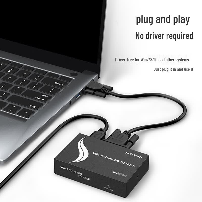 MT-VIKI VGA to HDMI Converter with Audio & Power