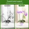 30 ks Průhledné opěrky na orchideje Akrylové pěstební tyčky s 30 klipy 45 cm a 40 cm Pěstební podpěrné kolíky pro květiny v květináčích Zeleninu