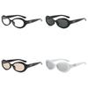 Style Oval Sunglasses With Uv400 Protection For Fashionable Summer Outings