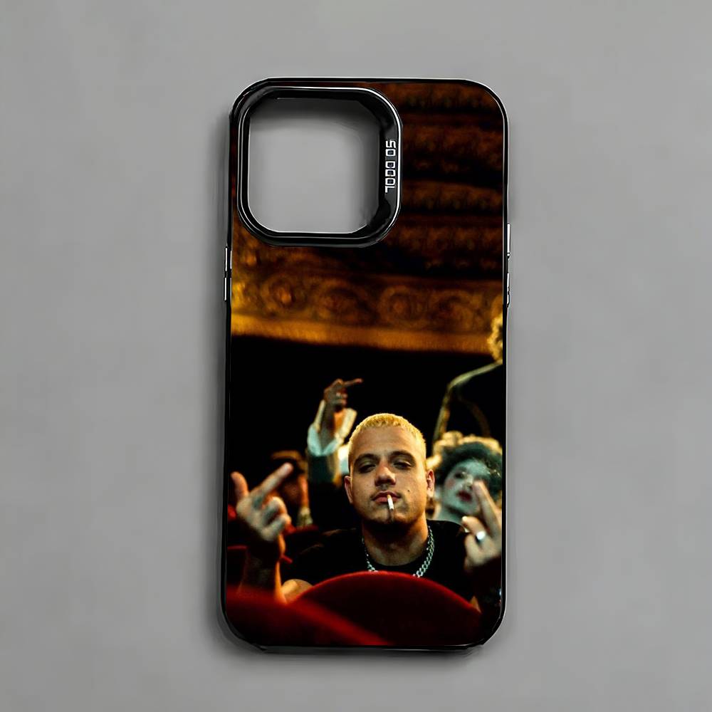 PLK-K Rapper Mathieu Phone Case For iPhone 17,16,15,14,13,12,11 Plus,Pro Max,XS,Colored Silver Plated Inside Cover