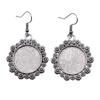 Round Cabochon Base Dangle Earrings DIY Jewelry Findings For Handmade Gifts