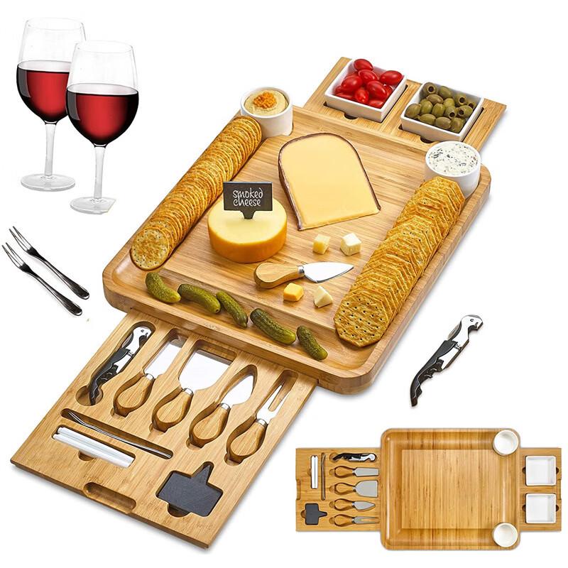 Handun Bamboo Cheese Board Set