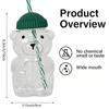 High Borosilicate Glass Bear Cup 20 Oz with Straw Lid Versatile Leakproof for Office Home Microwave Heating