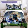 Lionel Messi Football Celebration Bedding Set,Cozy Bed Linen for Teen Room Decoration,Soccer Lover Gift,Washable Duvet Cover with Pillowcases,Football