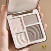 4 Colors Long-Lasting Matte Highlighter Bronzers Palette Face Shading Grooming Powder Makeup Face Contouring Bronzer Cosmetics