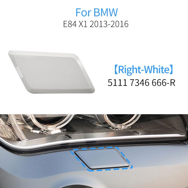 Car Front Bumper Headlight Washer Spray Cover Cap Accessory Replacemente For BMW X1 E84 LCI 2013-2016 51117347666
