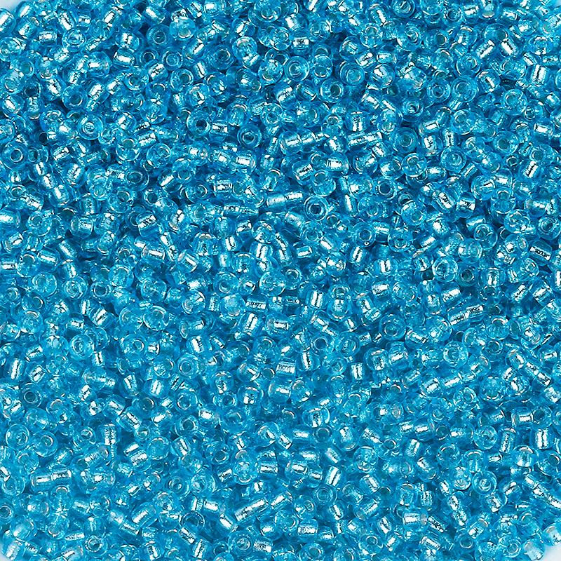 10/50g Czech Glass Seed Beads Inner Silver Loose Spacer Rice Beads For Jewelry Making Colorful Round Bead DIY Earrings Bracelet