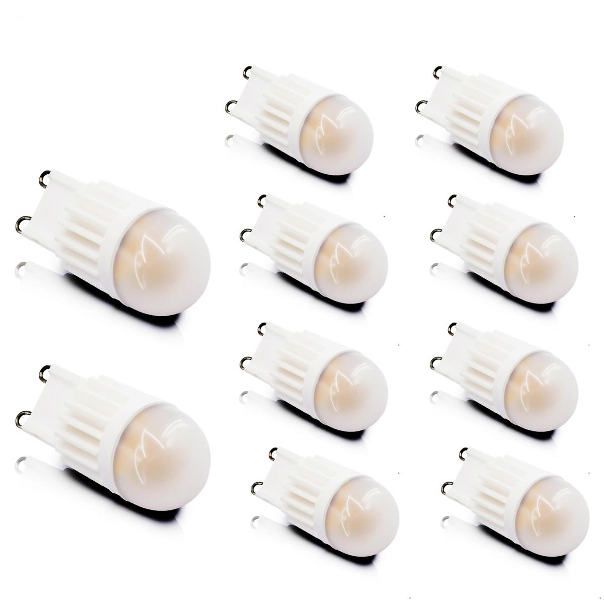 10pcs G9 LED Bulbs 220V 3