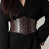 Fashionable Gothic Corset Belt Triple Buckle With Black Rivet Studs Elastic Waspie Waistband For Punk Women Perfect For Coats