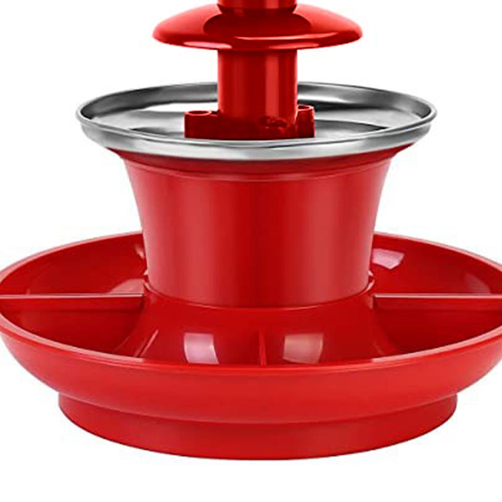 3-stufige Schokoladenschmelzmaschine DIY Handgemachter Automatischer Schokoladenschmelzturm mit Obst-/Nuss-/Süßigkeiten-Serviertablett 35W