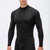Muscleguys Compression Tights Quick Dry Polo Shirts Mens Fitness Long Sleeve Polos Running Training Jogging Tops Gym Bodybuilding Rashgard