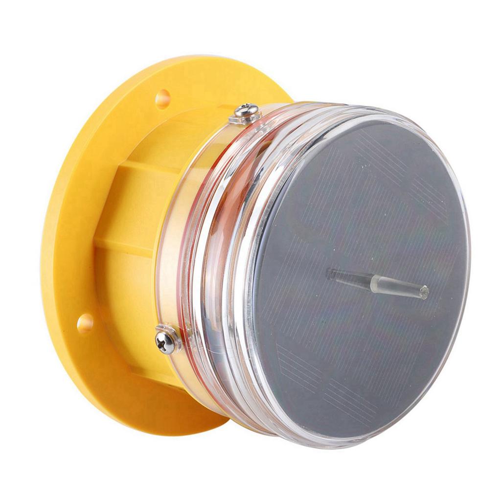 Solar Power Sidelight IP68 LED Ship Marine Dock Barge Safety Beacon Flashing Light 360 degrees  Lighting