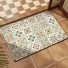 American Retro Diatomaceous Earth Bathroom Floor Mat - Absorbent, Non-Slip, Stain & Wear Resistant, Easy Care for Toilet Entrance