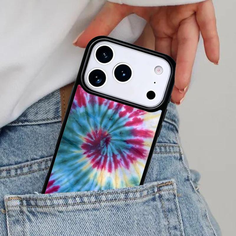 Colorful Tie Dye Rainbow Hippie Art Phone Case for iPhone 16e 15 14 13 12 17 Pro Max Plus Air 17pro Cover Coque