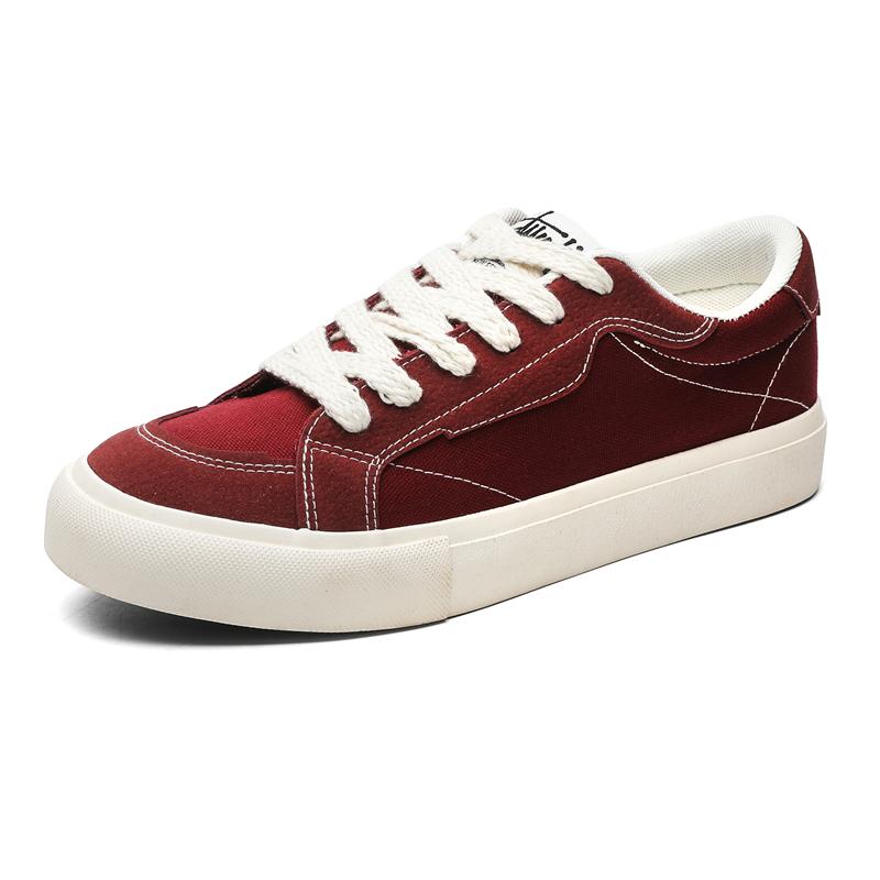 Fashion Mens Cowboy canvas Shoes Breathable Trend Mens board Shoes Thick Sole Trend Comfortable student Skateboard Trainers Footwear
