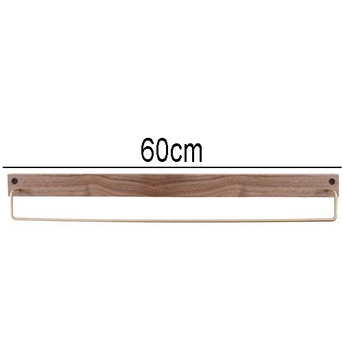 Household Brass Hook Coat Stand Bathroom Accessories Towel Rack Simple Beech Hanger Room Backdrop Walnut Wood Hanging Decoration