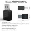 USB Bluetooth 5.0 Audio Adapter 2 In 1 Transmitter Receiver Wireless Handsfree Car Kit AUX Adapter Compact Design