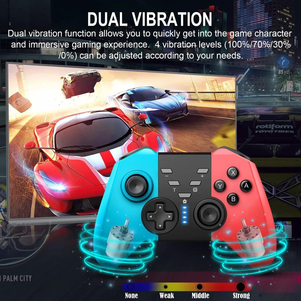 Wireless Switch Controller for Nintendo Switch/Switch Lite/Switch OLED/PC Window Game
