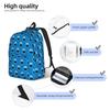 Sesames Streets Backpack Cool Student Hiking Travel Daypack Smiling Cookie Monster Pattern  Laptop Computer Canvas Bags Durable