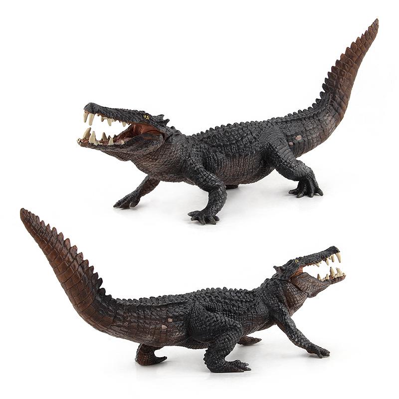 Model Simulat Animal Sălbatic Mare Crocodil PVC Realist Recuzită Model Static Ornament Jucărie