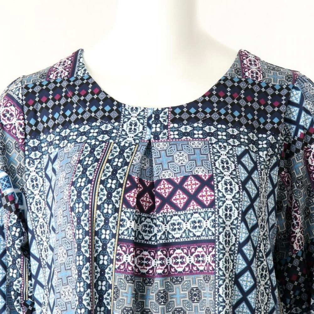 Wacoal Geometric Pattern Loungewear Dress Wgn375w 
