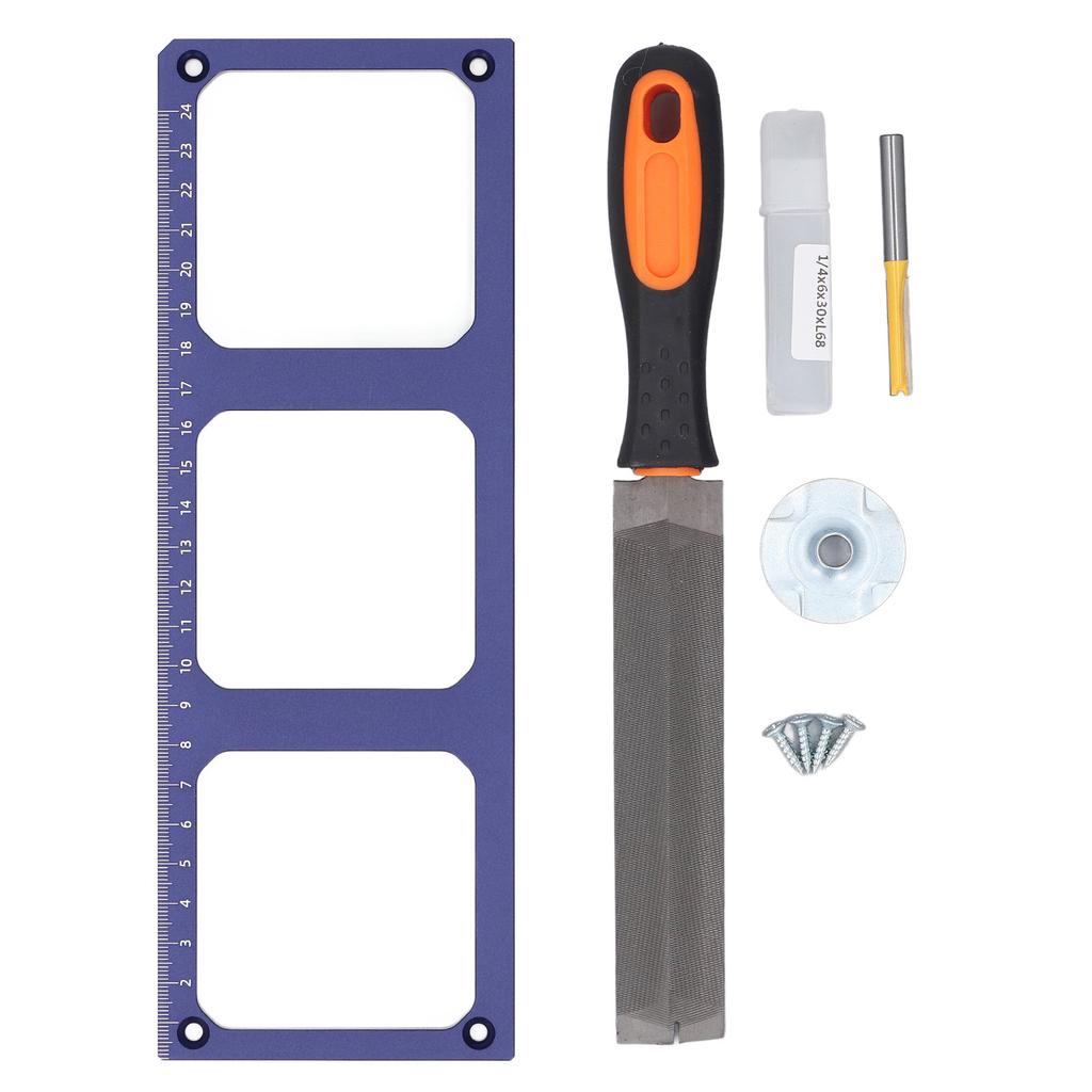 Șablon Cutie Cabluri Tip 86 3 Găuri Aliaj Aluminiu Cutie Inferioară Soclu Șablon Fante pentru Dulap