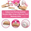 UMU Makeup Toy Set for Kids: Makeup Play Set, Additive-Free, Nail Polish, Mirror Included, Birthday Present