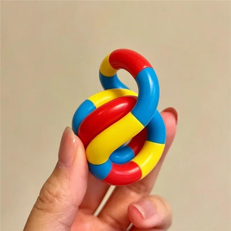 Tangle Fidget Flexible Twistable Decompression Toy Hand-Eye Coordination Training Relax Toy Anxiety Relief Heal for ADHD Autism