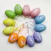 12Pcs/Set DIY Craft Easter Simulation Egg Cartoon Artificial Egg Pendant  Hanging Ornament