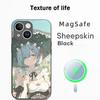 Coque de téléphone motif anime classique fille mignonne Re zero Pour iPhone 17 16 15 14 13 12 Plus Pro Max Haut de gamme Luxe Magsafe Peau de mouton
