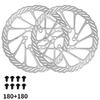 IIIPRO 140mm 160mm Bicycle Disc Brake Rotor 6 Bolts Bike Hydraulic Brake Discs High Strength Mountain Bike Rotors
