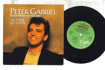 7inch Record PETER GABRIEL  Walk Through The Fire  Race VS689 VIRGIN 1984 UK Rock Used